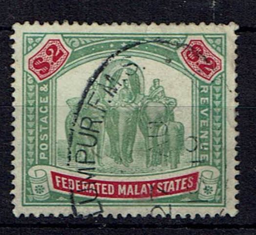 Image of Malaysia-Federated Malay States SG 49 FU British Commonwealth Stamp